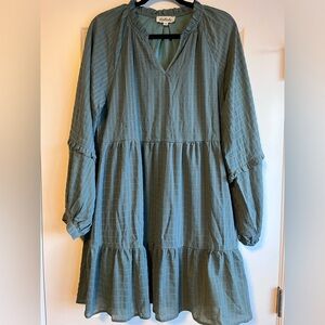 Long Sleeve Tiered Dress